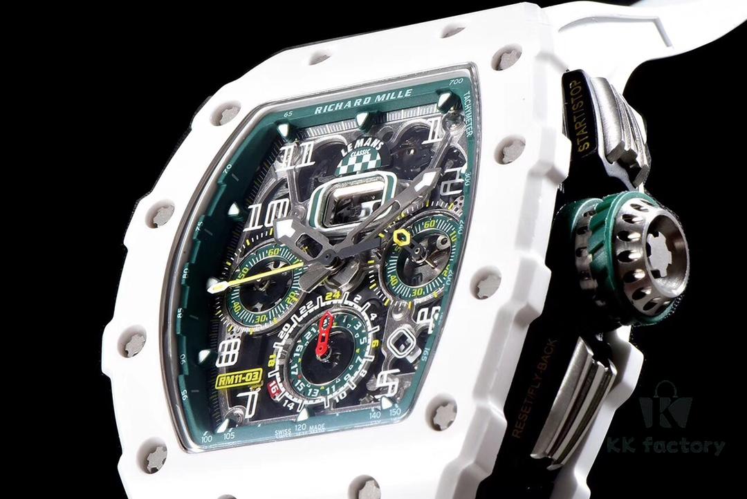 6931a841ccd8ab3d7af9cad5 KV Taiwan Factory Masterpiece, Strong Debut: Richard Mille RM011-03LMC Ceramic Watch, Classic Racing Series