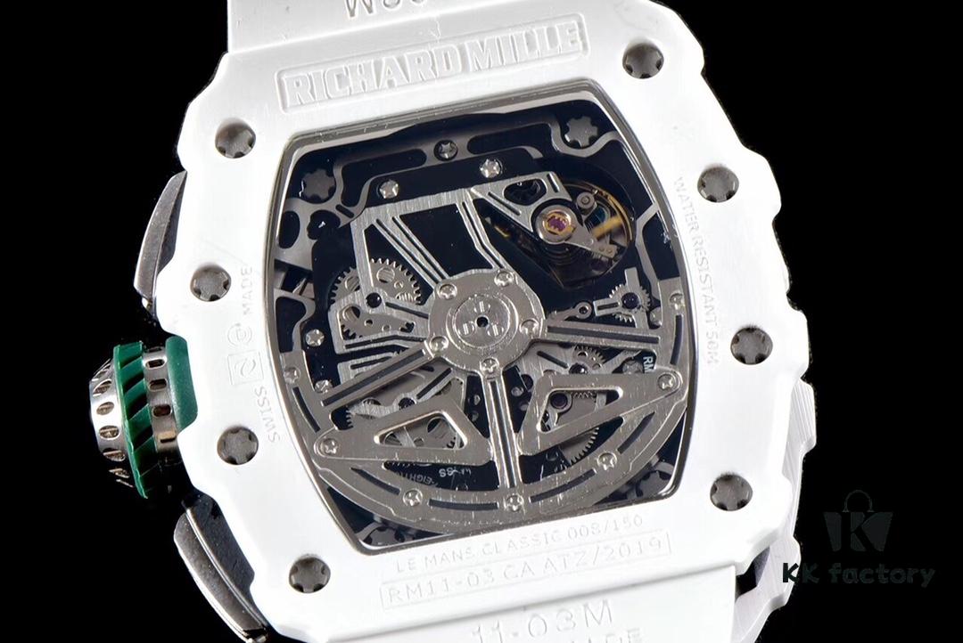 6931a841ccd8ab3d7af9cad7 KV Taiwan Factory Masterpiece, Strong Debut: Richard Mille RM011-03LMC Ceramic Watch, Classic Racing Series