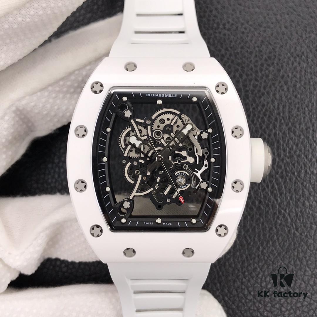 KV 'Internet Celebrity Hit' Richard Mille 🔥 Ultimate Replica RM055 White Ceramic Series