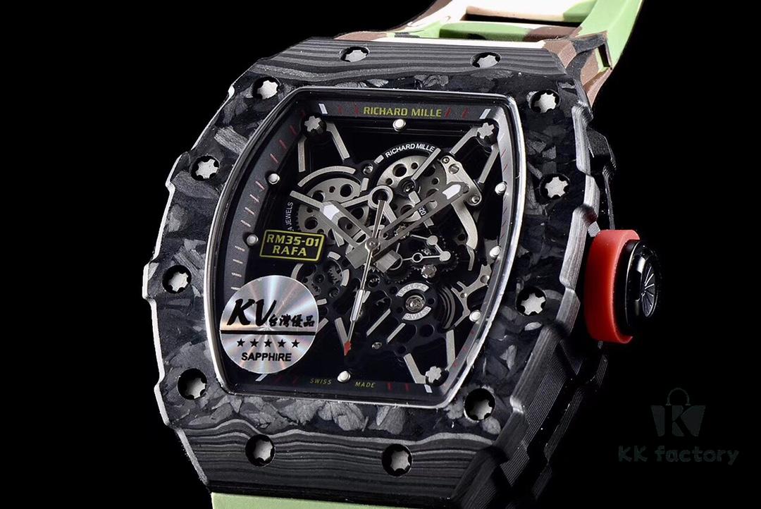 KV Brand New Richard Miller RM-35 Strongest Imported Original Carbon Fiber "V3" Upgraded Version
