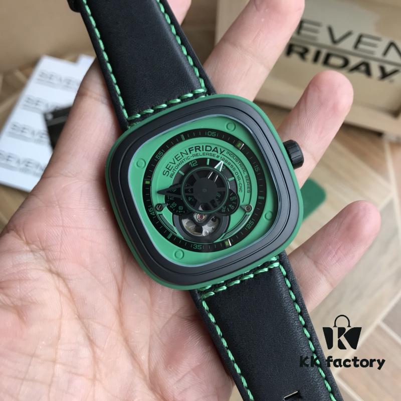 6931a84cccd8ab3d7af9cb90 Sevenfriday Automatic Mechanical Men's Watch, Model B-5, Case Size 47*47mm, Factory-Original Components, Comes with Original Retail Box and Factory Rubber Strap