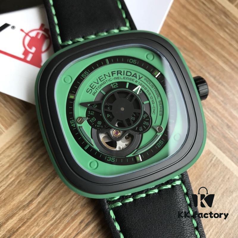6931a84cccd8ab3d7af9cb94 Sevenfriday Automatic Mechanical Men's Watch, Model B-5, Case Size 47*47mm, Factory-Original Components, Comes with Original Retail Box and Factory Rubber Strap