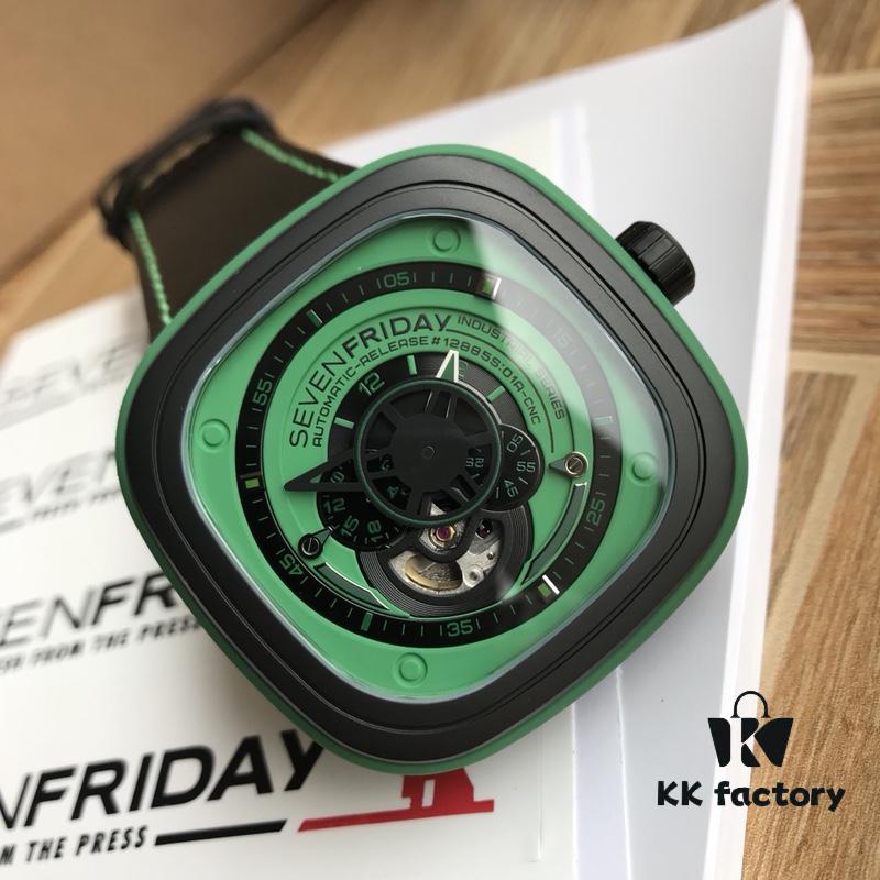 6931a84cccd8ab3d7af9cb97 Sevenfriday Automatic Mechanical Men's Watch, Model B-5, Case Size 47*47mm, Factory-Original Components, Comes with Original Retail Box and Factory Rubber Strap