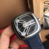 6931a84cccd8ab3d7af9cb9d New Arrival Sevenfriday Model M1B/01, 47mm, Automatic Mechanical Movement, Multi-layer 3D Dial, Polished Bezel, Matte Blue Case with Blue Denim Strap