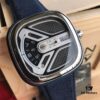 6931a84dccd8ab3d7af9cba0 New Arrival Sevenfriday Model M1B/01, 47mm, Automatic Mechanical Movement, Multi-layer 3D Dial, Polished Bezel, Matte Blue Case with Blue Denim Strap