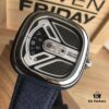 6931a84dccd8ab3d7af9cba1 New Arrival Sevenfriday Model M1B/01, 47mm, Automatic Mechanical Movement, Multi-layer 3D Dial, Polished Bezel, Matte Blue Case with Blue Denim Strap