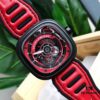 6931a84eccd8ab3d7af9cbaf Original Design! New Arrival 2018! Seven Friday's Latest Model! Hot Seller! ~ Diameter 47mm x 13mm, Imported Waterproof Calf Leather Combined with Rubber Strap, Innovative Design Inspired by Red Racing Teams