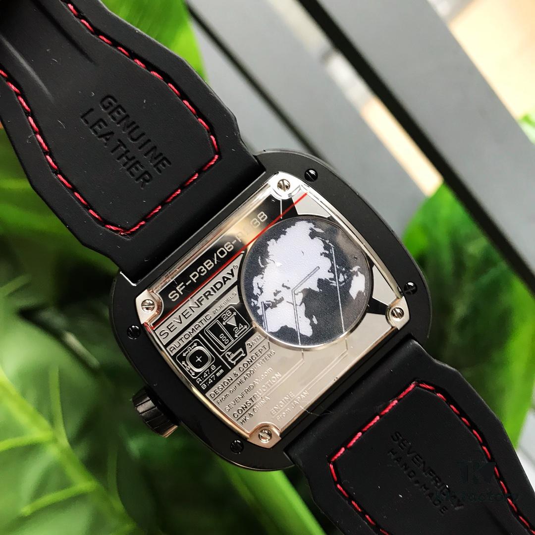 6931a84eccd8ab3d7af9cbb1 Original Design! New Arrival 2018! Seven Friday's Latest Model! Hot Seller! ~ Diameter 47mm x 13mm, Imported Waterproof Calf Leather Combined with Rubber Strap, Innovative Design Inspired by Red Racing Teams