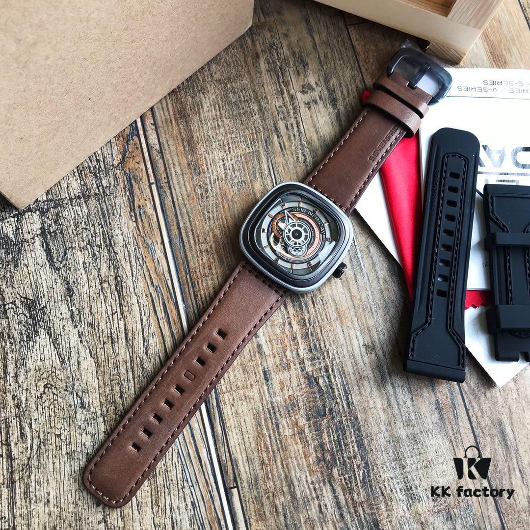 6931a84eccd8ab3d7af9cbbe SevenFriday SF-B/01 Original Order Men's Mechanical Watch with Miyota 82S7 Movement, 47*13mm Case, Genuine Accessories Included