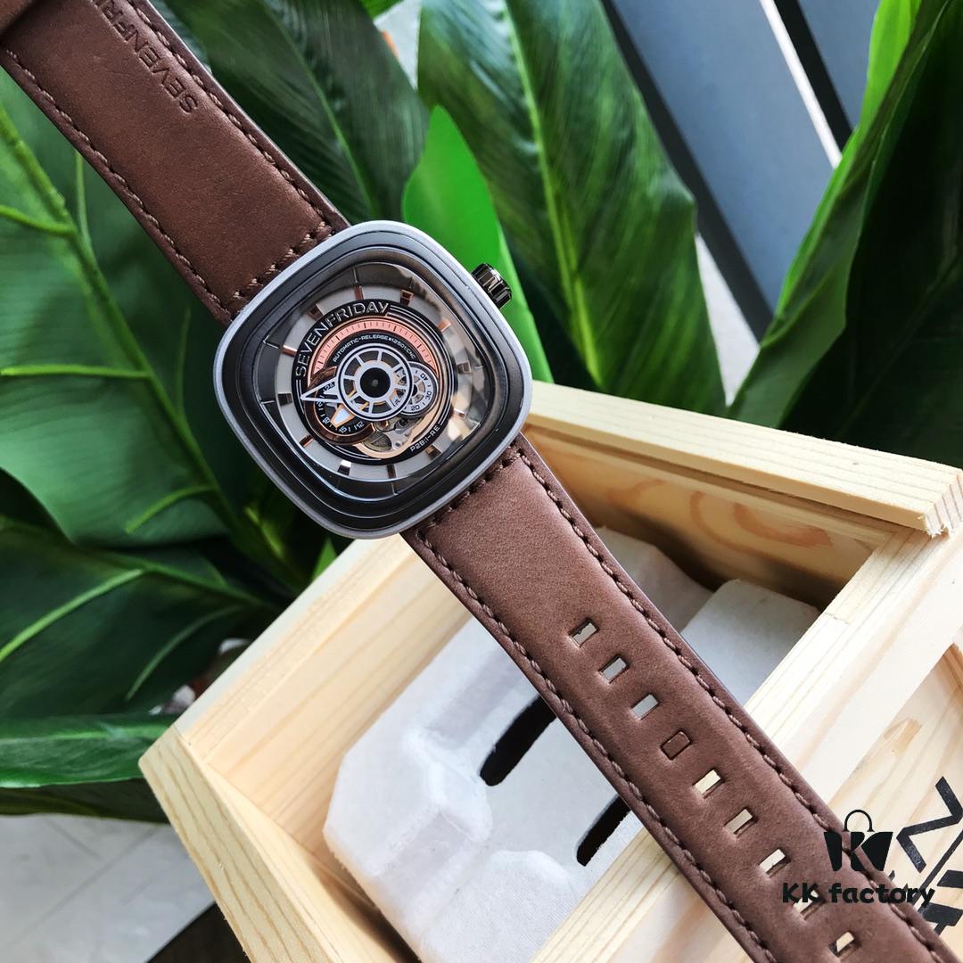 6931a84fccd8ab3d7af9cbbf SevenFriday SF-B/01 Original Order Men's Mechanical Watch with Miyota 82S7 Movement, 47*13mm Case, Genuine Accessories Included