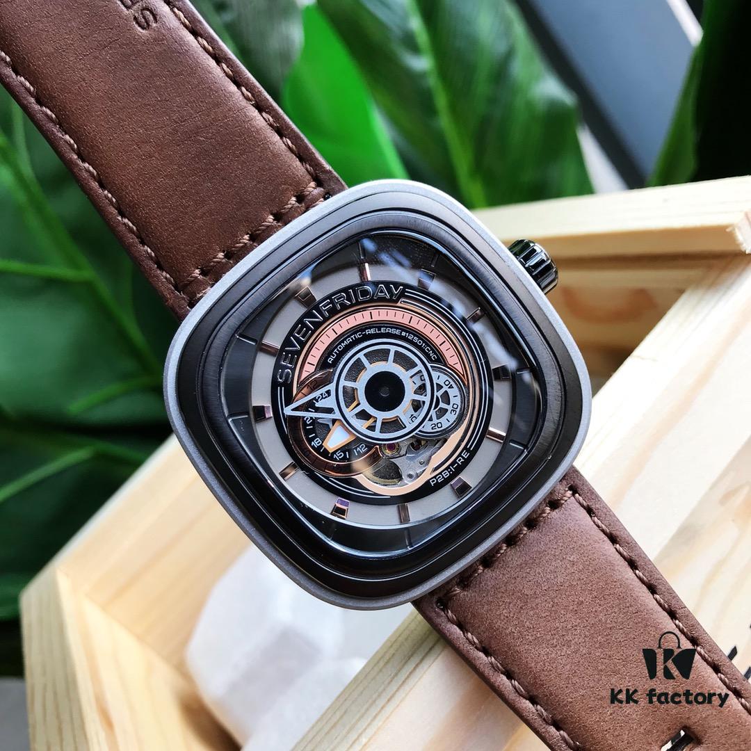 6931a84fccd8ab3d7af9cbc1 SevenFriday SF-B/01 Original Order Men's Mechanical Watch with Miyota 82S7 Movement, 47*13mm Case, Genuine Accessories Included