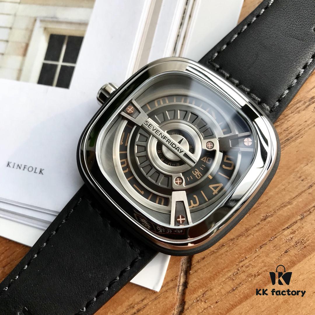 6931a850ccd8ab3d7af9cbda SEVENFRIDAY Seven Fridays M1/03 Movement: Original Japanese Citizen 8215 Mechanical Movement, Dial: Reinforced Blue Light Glass, Strap: Imported Calf Leather, Material: Premium 316 Stainless Steel, Case Size: 47mm x 47mm, High-End Market Quality, Precision Craftsmanship, Full Series with NFC Function