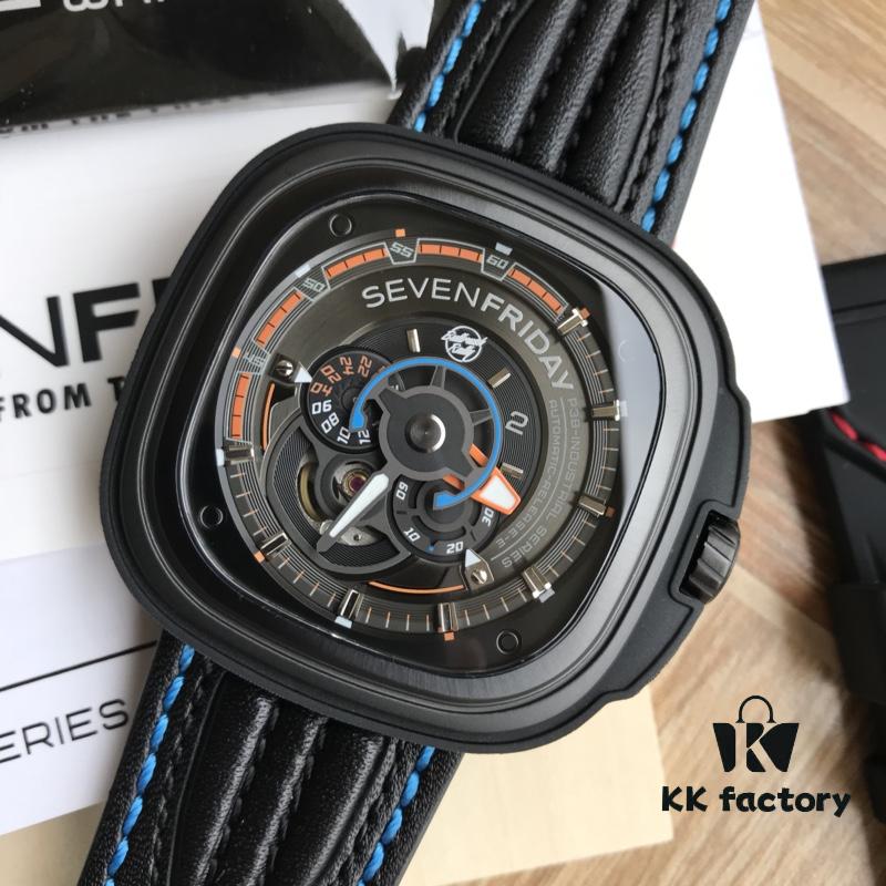 6931a851ccd8ab3d7af9cbe1 New Arrival in Stock! SevenFriday SF-B/02 Bullrush Really 2017 Limited Edition Luxury Watch with Unique Disc Design Replacing Hands, 3D Full Appearance