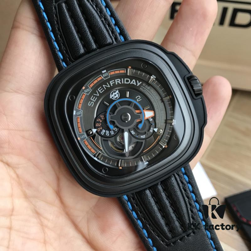 6931a851ccd8ab3d7af9cbe4 New Arrival in Stock! SevenFriday SF-B/02 Bullrush Really 2017 Limited Edition Luxury Watch with Unique Disc Design Replacing Hands, 3D Full Appearance
