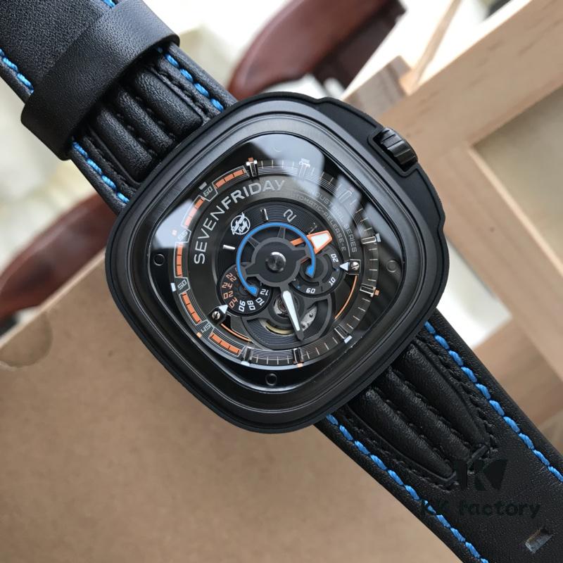6931a851ccd8ab3d7af9cbe6 New Arrival in Stock! SevenFriday SF-B/02 Bullrush Really 2017 Limited Edition Luxury Watch with Unique Disc Design Replacing Hands, 3D Full Appearance