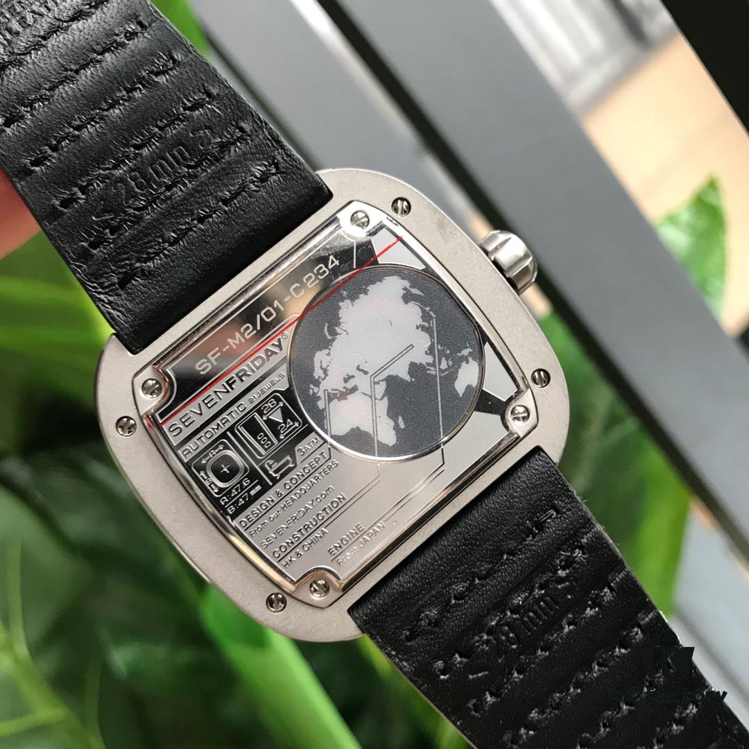Authentic SevenFriday SF-M2/01 Swiss Fashion Watch – M Series M2-01 Designed for Left-Handers
