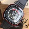 6931a852ccd8ab3d7af9cbf5 New Arrival SevenFriday, Only Original Factory Stock! Model S1/3, ~47mm Diameter, Genuine Mechanical Movement, Multi-Layer 3D Dial, Sharp Edges, Fully Polished Bezel, Matte Blue Case with Gray Canvas Strap, Highly Stylish, Comes with Original Packaging and an Additional Original Black Silicone Strap!
