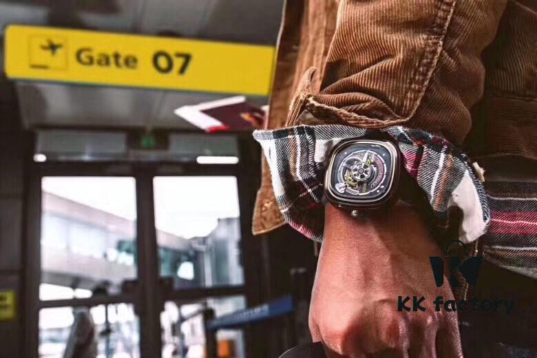 6931a852ccd8ab3d7af9cbf7 New Arrival SevenFriday, Only Original Factory Stock! Model S1/3, ~47mm Diameter, Genuine Mechanical Movement, Multi-Layer 3D Dial, Sharp Edges, Fully Polished Bezel, Matte Blue Case with Gray Canvas Strap, Highly Stylish, Comes with Original Packaging and an Additional Original Black Silicone Strap!
