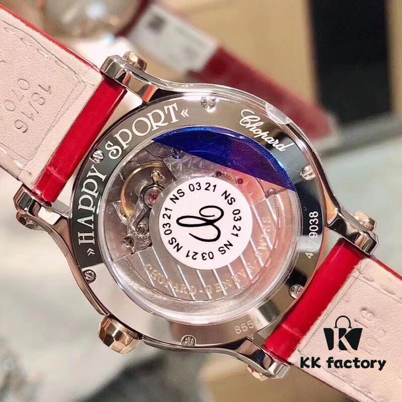 6931a855ccd8ab3d7af9cc2f YF Factory New Arrival, V2 Version Chopard Happy Diamonds Series Ladies' Watch with Mother-of-Pearl Dial and Full Gold Case