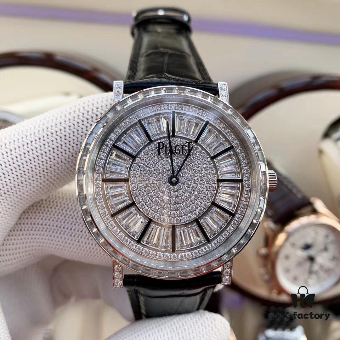 6931a859ccd8ab3d7af9cc69 Piaget Altiplano Square Diamond Full-Pavé V1 Luxury Automatic Mechanical Men's Watch