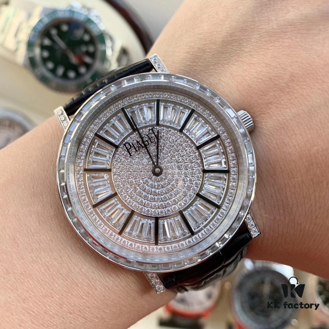 6931a859ccd8ab3d7af9cc6a Piaget Altiplano Square Diamond Full-Pavé V1 Luxury Automatic Mechanical Men's Watch