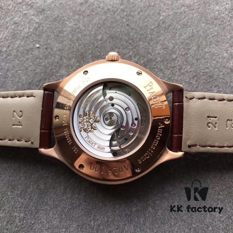 6931a85cccd8ab3d7af9cca2 Authentic Taiwan-made 1:1 Piaget Emperador Rectangular Watch, 42mm Diameter, 18K Rose Gold Case with 136 Round Brilliant Diamonds (Approx. 2.6 Carats), White Mother-of-Pearl Dial Set with 164 Round Brilliant Diamonds (Approx. 0.4 Carats) and 18K Rose Gold Hour Markers, Sapphire Crystal Transparent Case Back, Equipped with Piaget 850P Self-winding Mechanical Movement Featuring Small Seconds, Date and Dual Time Zone Display