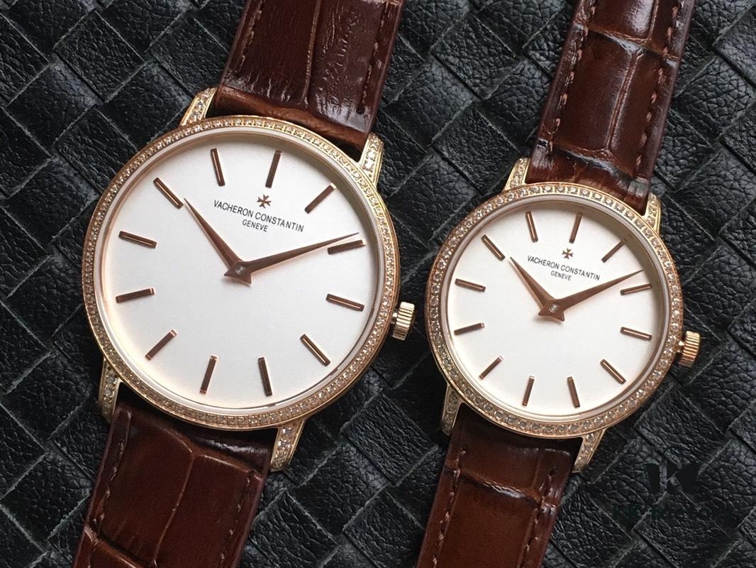6931a86fccd8ab3d7af9cdcc Top Version, New Year Celebration Model, Vacheron Constantin PATRIMONY Heritage Series, Men's and Women's Couple Watch, Model 43076-OOOP-9875, Equipped with Imported 9015 Modified Replica of Original Vacheron Constantin Cal.1120 Movement, Men's Diameter 41mm, Women's 33mm, Thickness 8mm, Each Watch Movement Has an Independent Serial Number (Real Shot, No Photoshop)