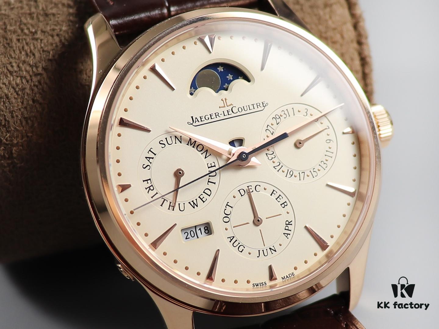 6931a872ccd8ab3d7af9cdfb V9 Jaeger Master Calendar Automatic Mechanical Watch - Reproduction of the 'Doctor Strange' Movie Edition with Full Perpetual Calendar Functionality