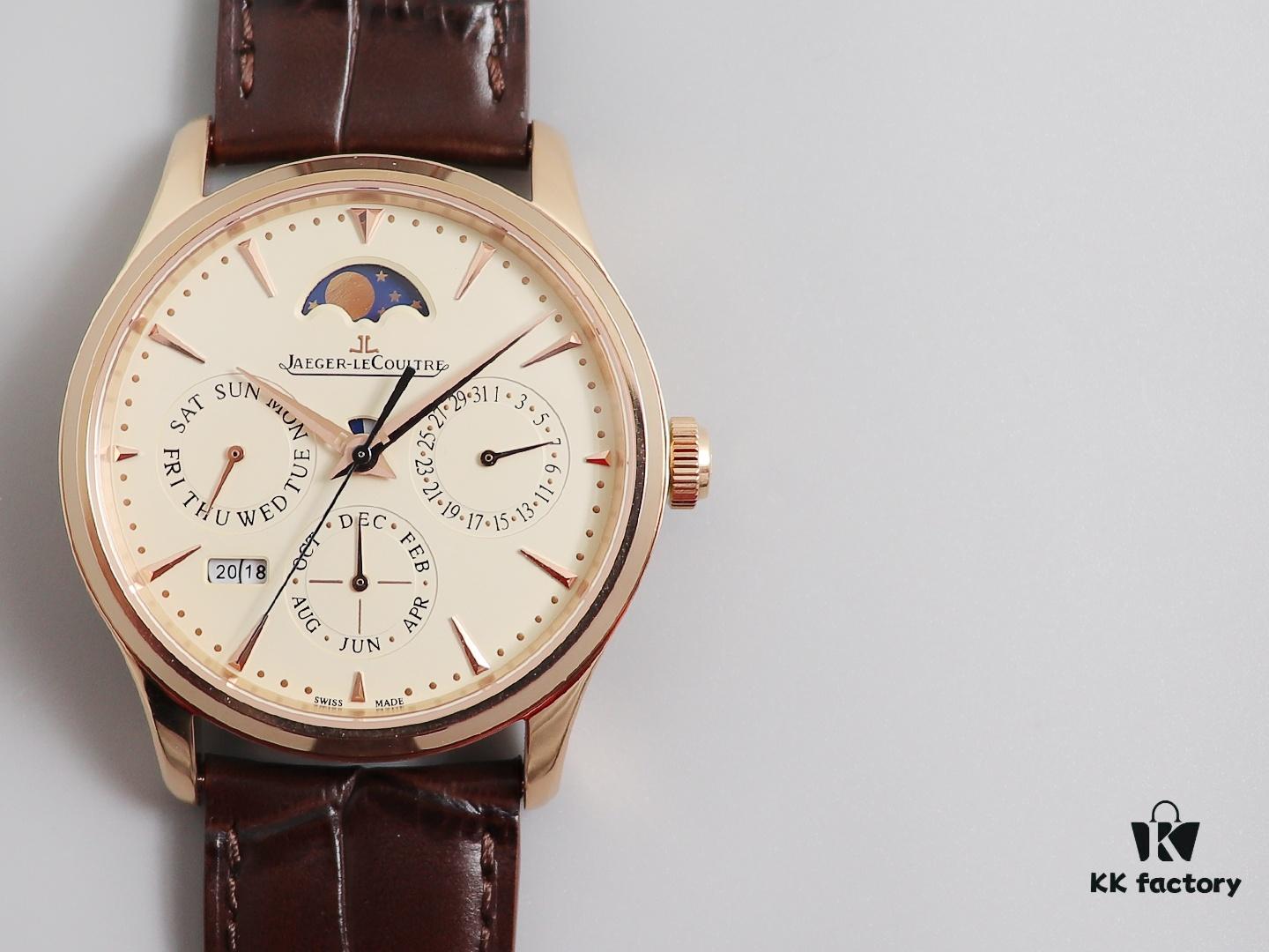 6931a872ccd8ab3d7af9cdfc V9 Jaeger Master Calendar Automatic Mechanical Watch - Reproduction of the 'Doctor Strange' Movie Edition with Full Perpetual Calendar Functionality