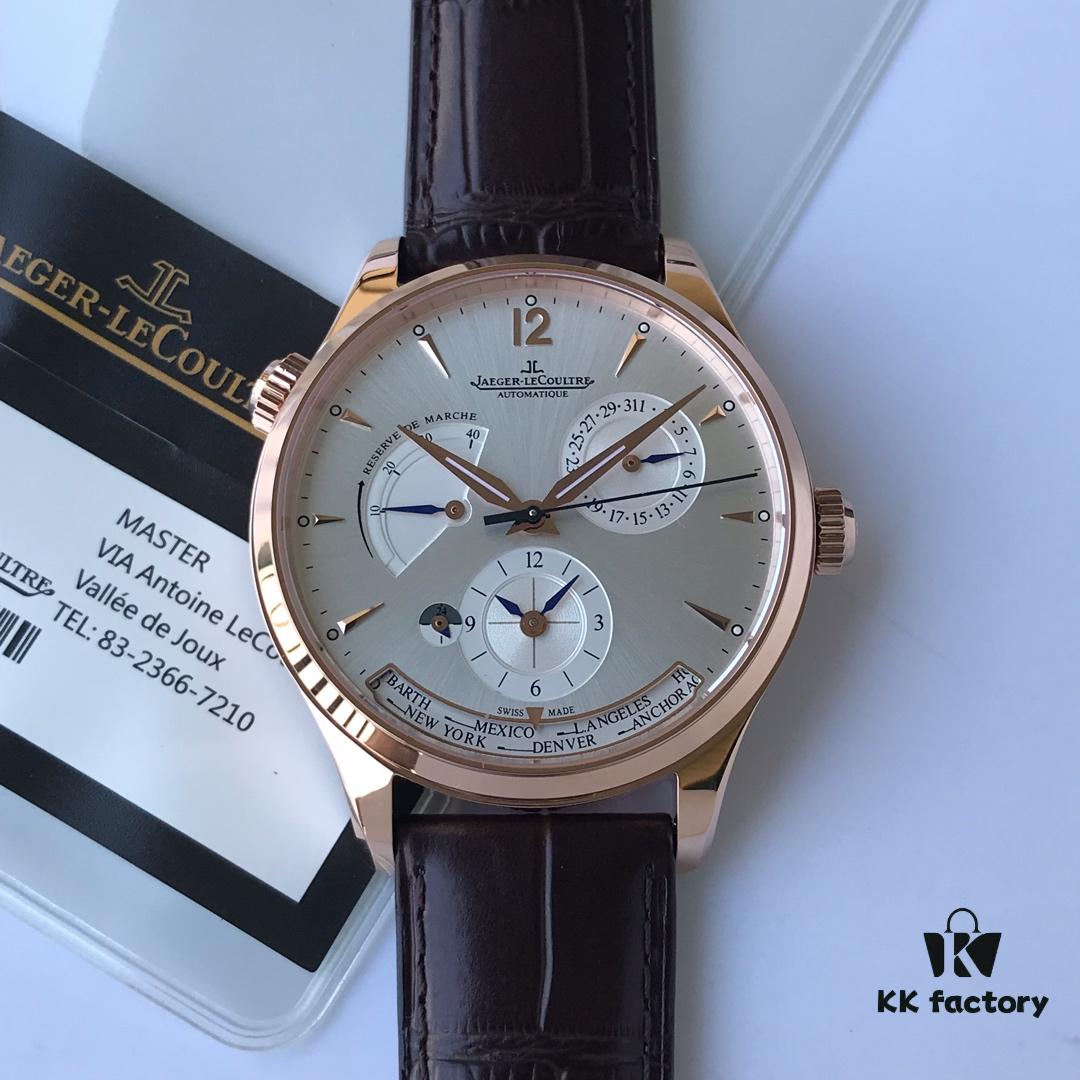 6931a872ccd8ab3d7af9ce03 TWA Factory V2 Upgraded Version #39495 | Highest Market Version JL Jaeger LeCoultre 'Geophysicist Master' Multifunction Watch with Cal.939A Movement, 42mm 316L Stainless Steel Case, Date Display, Dual Time Zone, Power Reserve Indicator