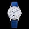 6931a876ccd8ab3d7af9ce4a BF Fine Collection Jaeger LeCoultre Rendez-Vous Series Upgraded Version Released with Imported Italian Cow Leather Strap, Top-Quality Blued Steel Hands, Equipped with Modified Imported 9015 Movement Replacing Original Cal.898A Automatic Self-Winding Movement (No Additional Plate), Featuring Day-Night Display, Diameter: 34mm, Thickness: 10mm
