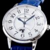 6931a876ccd8ab3d7af9ce4c BF Fine Collection Jaeger LeCoultre Rendez-Vous Series Upgraded Version Released with Imported Italian Cow Leather Strap, Top-Quality Blued Steel Hands, Equipped with Modified Imported 9015 Movement Replacing Original Cal.898A Automatic Self-Winding Movement (No Additional Plate), Featuring Day-Night Display, Diameter: 34mm, Thickness: 10mm