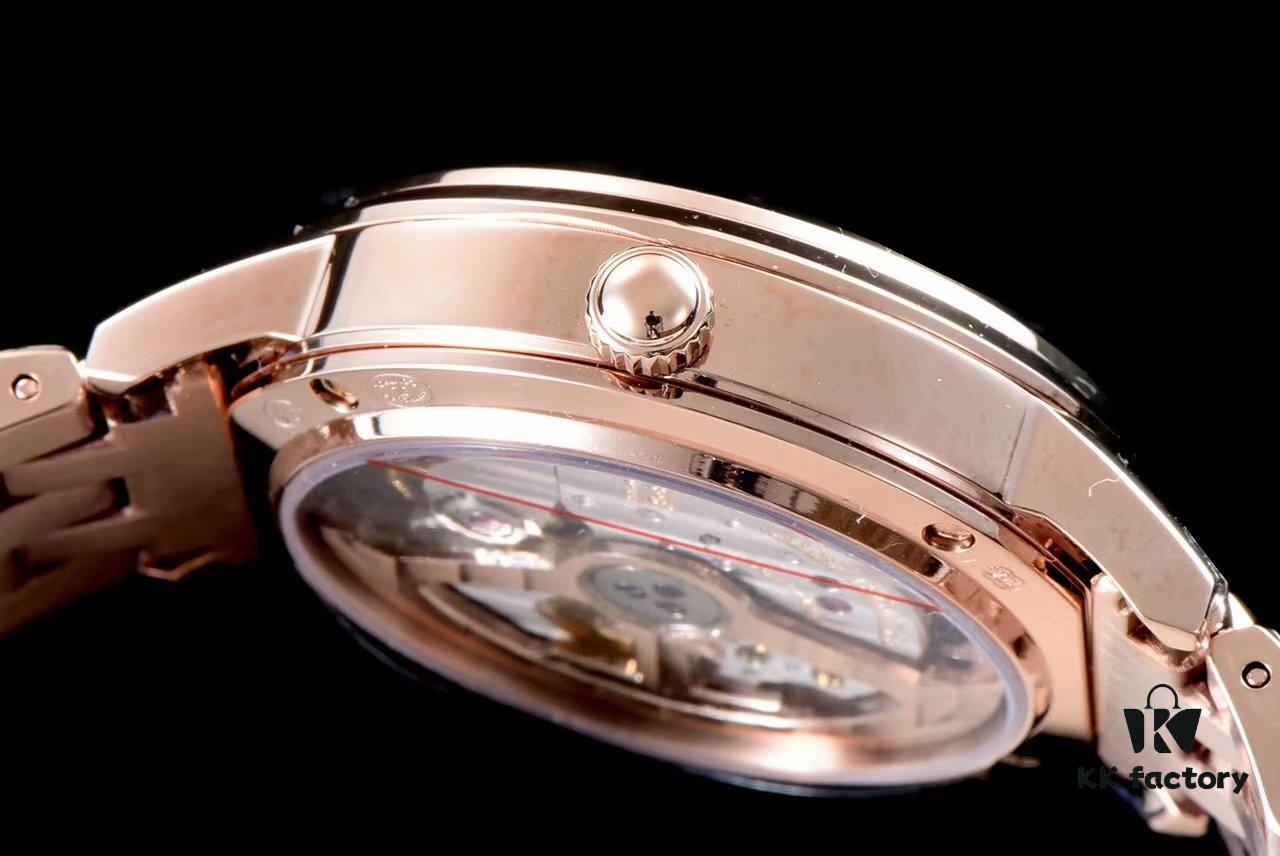 6931a877ccd8ab3d7af9ce58 BF Fine V2 Edition Jaeger Rendez-Vous Series Automatic Mechanical Ladies' Watch with Imported Italian Cow Leather Strap, Top-Quality Blued Steel Hands, Equipped with Modified 9015 Movement (Without Additional Plate) Mimicking Original Cal.898A Automatic Self-Winding Movement, Featuring Day-Night Display, Diameter: 34mm, Thickness: 10mm