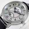 6931a879ccd8ab3d7af9ce72 BF Fine Collection Jaeger LeCoultre Rendez-Vous Series with Imported Italian Cowhide Strap, Top-Grade Blued Steel Hands, Equipped with Modified 9015 Movement Replacing Original Cal.898A Automatic Self-Winding Movement (No Additional Bridge Plate), Featuring Day-Night Display, Diameter: 34mm, Thickness: 10mm