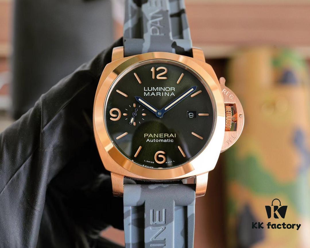 6931a880ccd8ab3d7af9ceea Panerai PANERAI Arc-coated Glass 44mm*16mm Automatic Mechanical Watch with Camouflage Rubber Strap and Original Buckle
