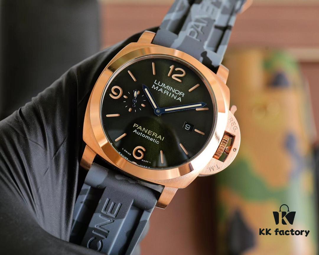 6931a880ccd8ab3d7af9ceec Panerai PANERAI Arc-coated Glass 44mm*16mm Automatic Mechanical Watch with Camouflage Rubber Strap and Original Buckle