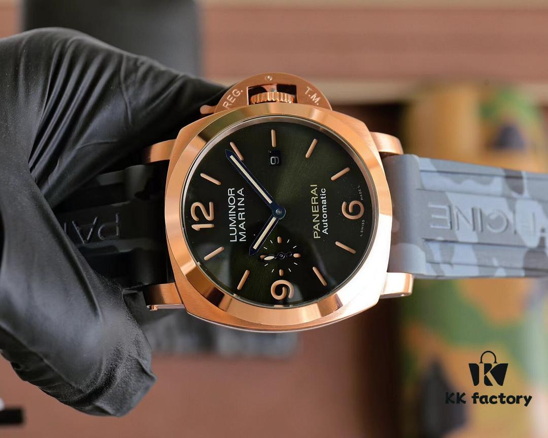 6931a880ccd8ab3d7af9ceed Panerai PANERAI Arc-coated Glass 44mm*16mm Automatic Mechanical Watch with Camouflage Rubber Strap and Original Buckle