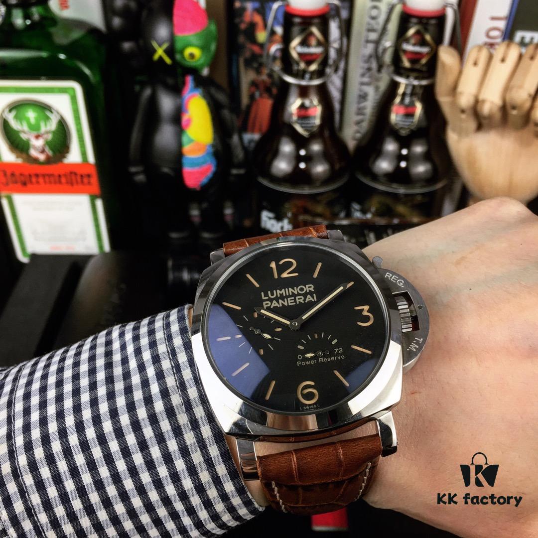 6931a882ccd8ab3d7af9cf06 Panerai PANERAI Arc-coated Glass 47mm*16mm Full-grain Calf Leather Strap with Original Pin Buckle Automatic Mechanical A Watch from the Tough Guy