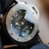 6931a884ccd8ab3d7af9cf2e Panerai PANERAI Arc-shaped Coated Glass 47mm*16mm Full Grain Leather Strap with Original Pin Buckle Fully Automatic Mechanical Movement Bronze/Titanium Case A Watch from the Tough Man