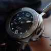 6931a884ccd8ab3d7af9cf2f Panerai PANERAI Arc-shaped Coated Glass 47mm*16mm Full Grain Leather Strap with Original Pin Buckle Fully Automatic Mechanical Movement Bronze/Titanium Case A Watch from the Tough Man