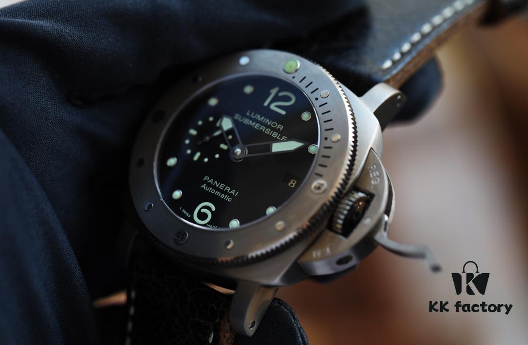6931a884ccd8ab3d7af9cf2f Panerai PANERAI Arc-shaped Coated Glass 47mm*16mm Full Grain Leather Strap with Original Pin Buckle Fully Automatic Mechanical Movement Bronze/Titanium Case A Watch from the Tough Man