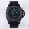 6931a889ccd8ab3d7af9cf89 VS Panerai SUBMERSIBLE Series Automatic Mechanical Diving Watch PAM01616 CARBOTECH Carbon Fiber Case Diving Countdown Bezel with Blue Scale Line Sapphire Crystal Screw-down Crown with Safety Bridge Titanium PVD Black Case Back with Engraved Submarine Pattern