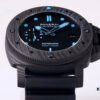 6931a88accd8ab3d7af9cf8b VS Panerai SUBMERSIBLE Series Automatic Mechanical Diving Watch PAM01616 CARBOTECH Carbon Fiber Case Diving Countdown Bezel with Blue Scale Line Sapphire Crystal Screw-down Crown with Safety Bridge Titanium PVD Black Case Back with Engraved Submarine Pattern