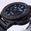 6931a88accd8ab3d7af9cf8e VS Panerai SUBMERSIBLE Series Automatic Mechanical Diving Watch PAM01616 CARBOTECH Carbon Fiber Case Diving Countdown Bezel with Blue Scale Line Sapphire Crystal Screw-down Crown with Safety Bridge Titanium PVD Black Case Back with Engraved Submarine Pattern