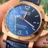 6931a88dccd8ab3d7af9cfc2 VS2020 New Arrival: 44MM 'Provocative Blue' Lumino Rosso Gold Panerai Watch PAM 1112