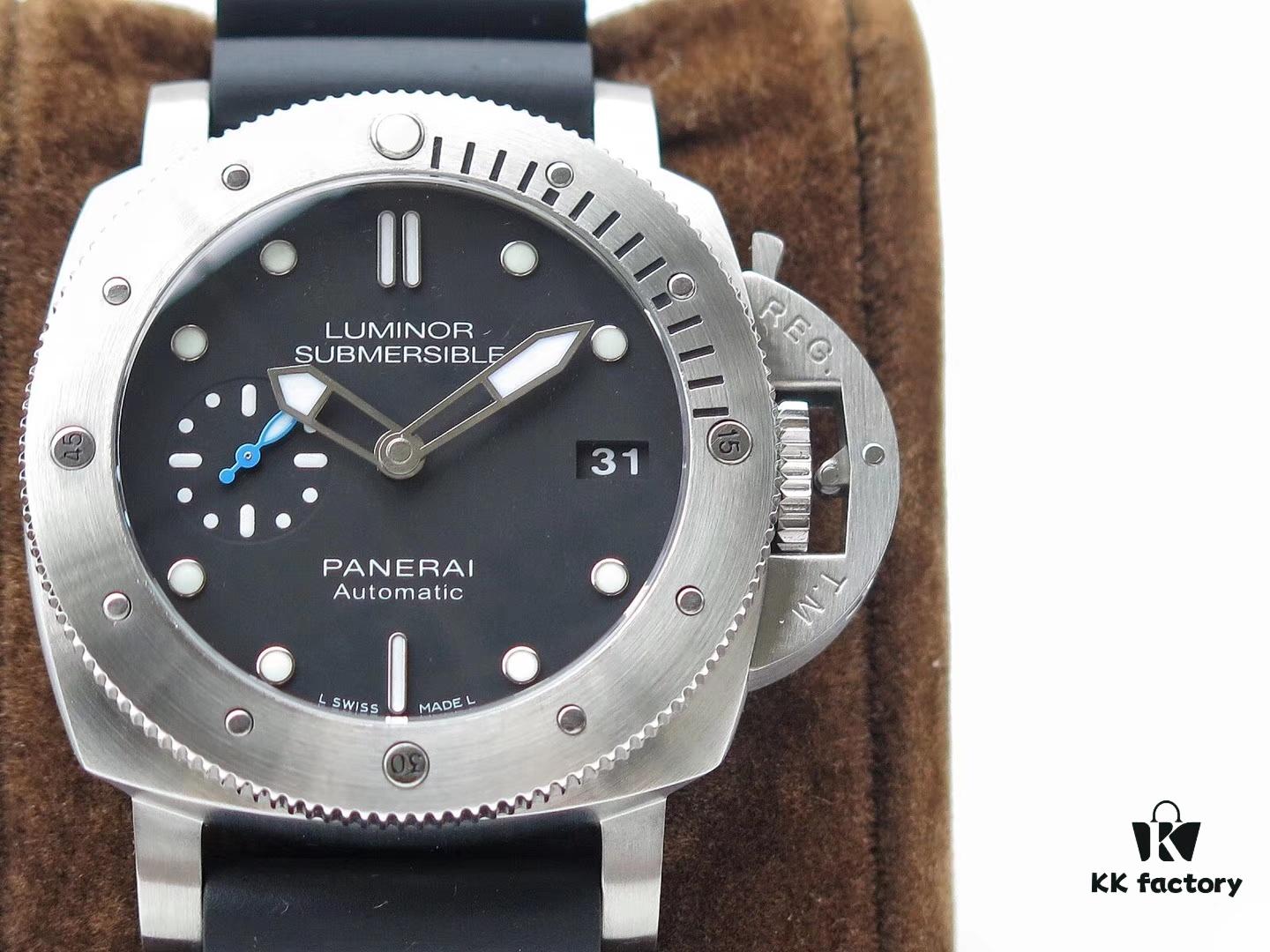 6931a88eccd8ab3d7af9cfd2 ZF Factory Replica Panerai PAM682, 1950 Series Small Diameter Model Suitable for Women, Seductive Blue Small Seconds, 42x16mm