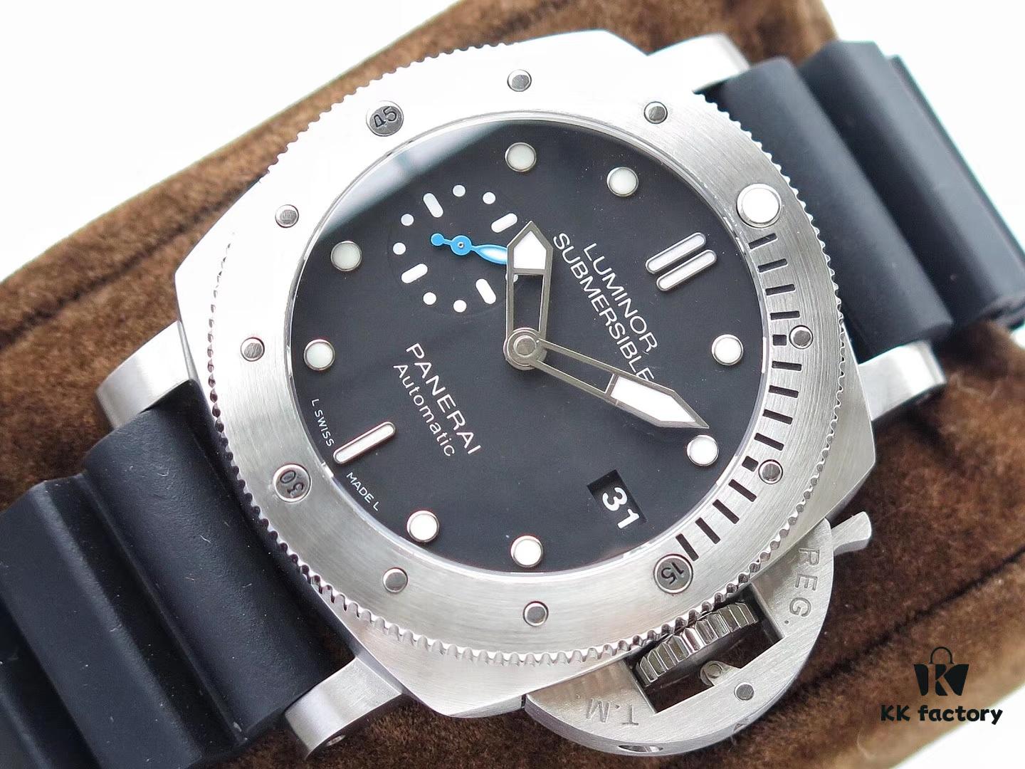 6931a88eccd8ab3d7af9cfd3 ZF Factory Replica Panerai PAM682, 1950 Series Small Diameter Model Suitable for Women, Seductive Blue Small Seconds, 42x16mm