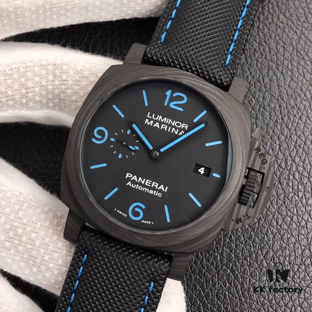 6931a891ccd8ab3d7af9cfff Panerai Luminor Series Carbon Fiber Watch 44mm PAM01661 2020 New Arrival
