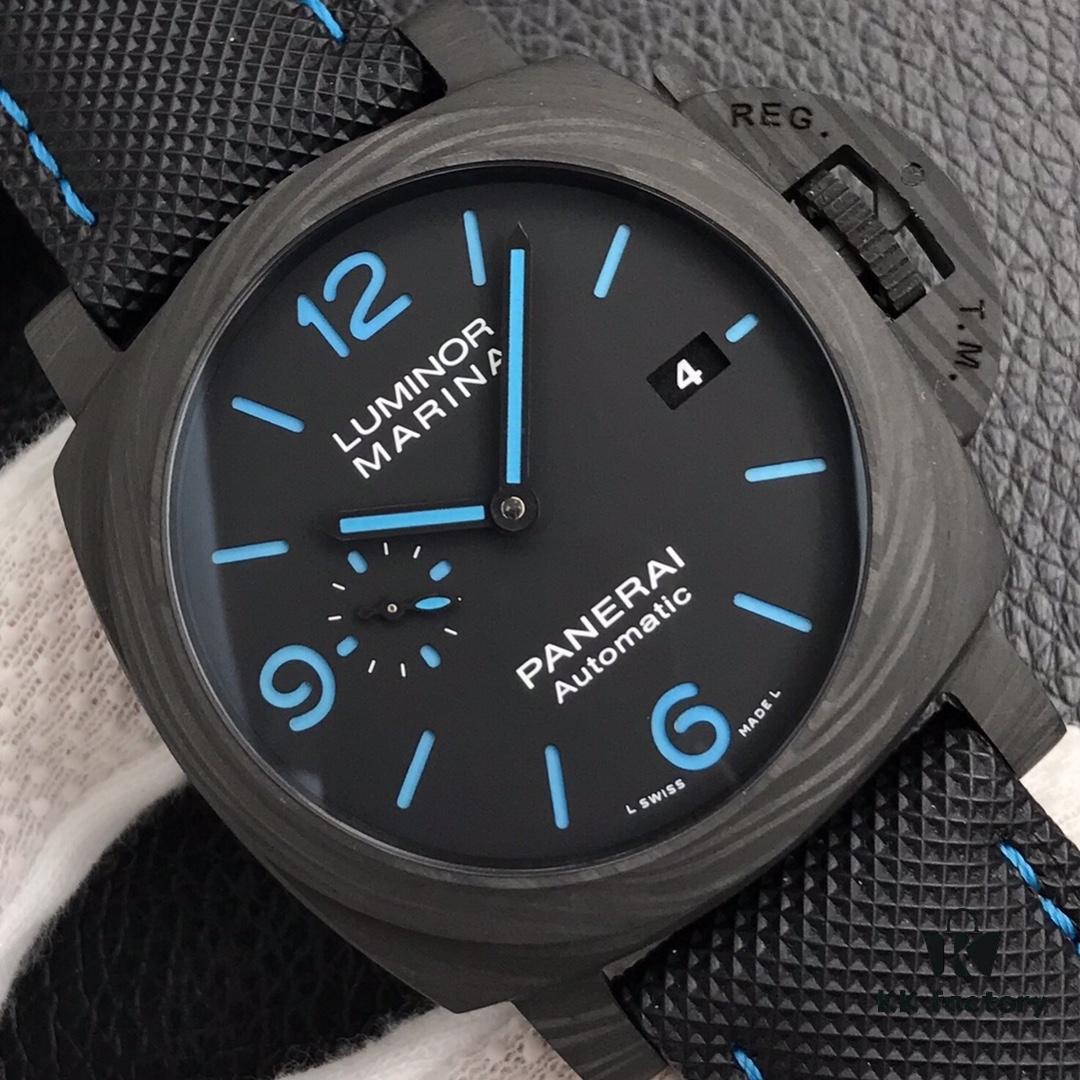 6931a891ccd8ab3d7af9d000 Panerai Luminor Series Carbon Fiber Watch 44mm PAM01661 2020 New Arrival