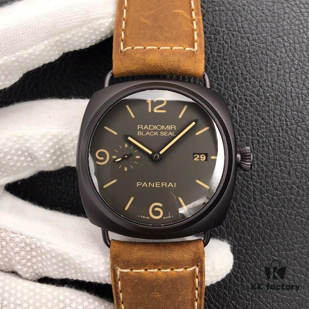 6931a891ccd8ab3d7af9d006 Panerai PAM505 Titanium Case, New Version Movement, 45x16.5mm, V2 Replica P.9000 Automatic Mechanical Movement